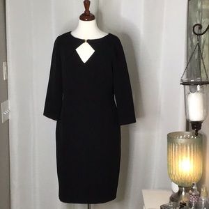 Adrianna Papell Black Sheath Dress